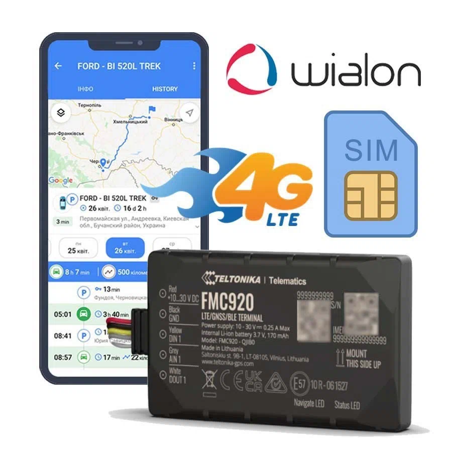 4G GPS Трекери | GPS Моніторинг та контроль палива ТЕХ КОНТРОЛЬ